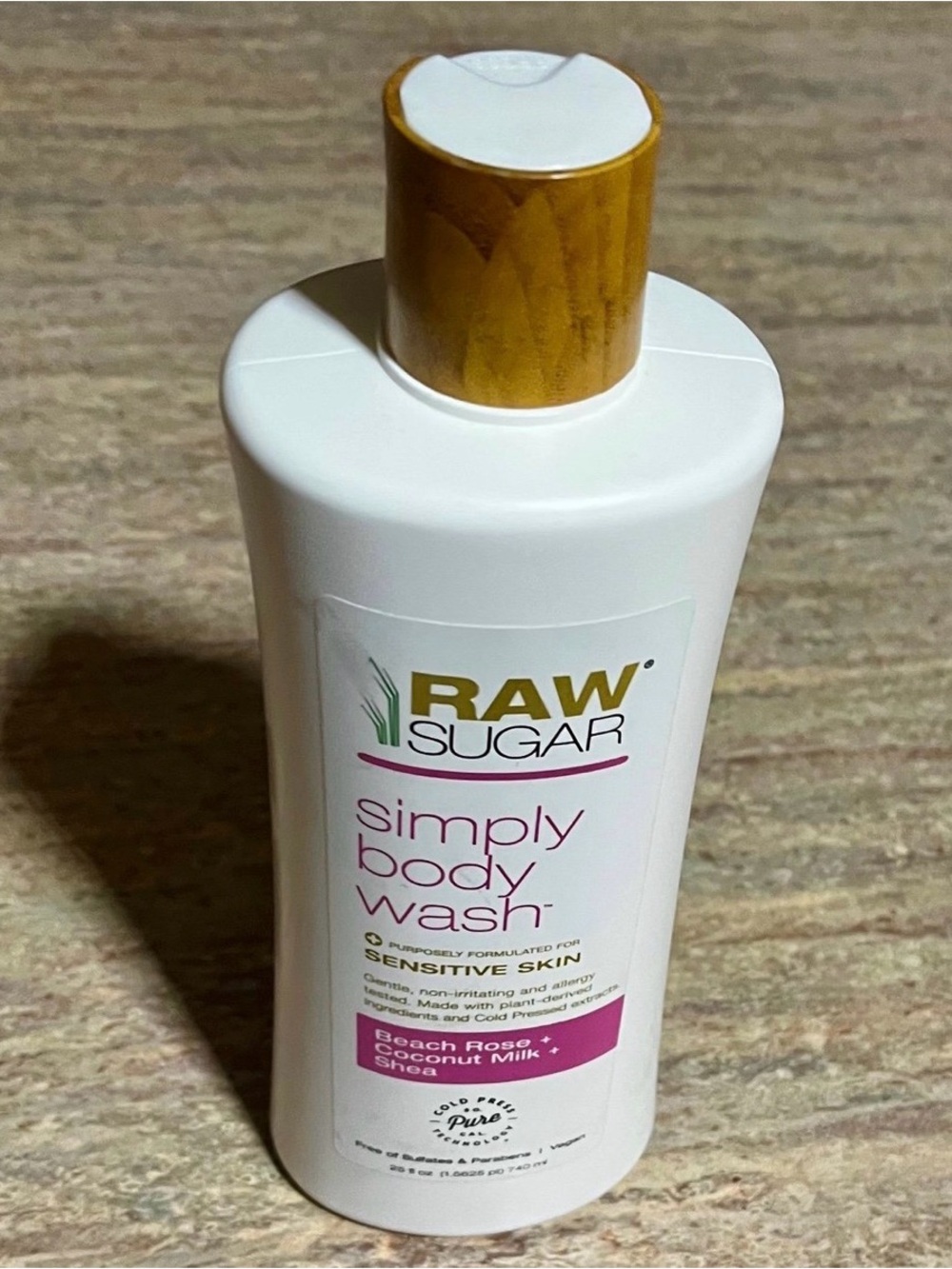 Sugar Raw Beach Rose + Coconut Milk + Shea Simply Body Wash for Sensitive Skin